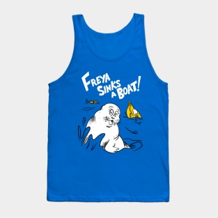 Freya the Walrus - Freya sinks a boat Tank Top